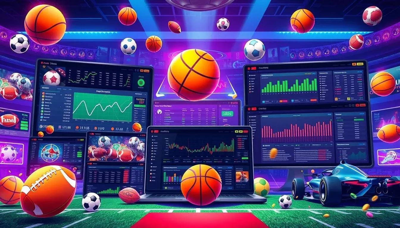 Sports betting market types and odds display